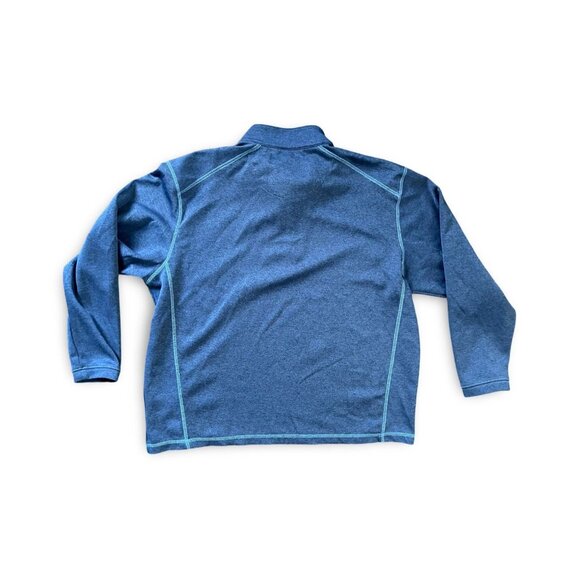 PEBBLE BEACH Dry-Luxe Performance Navy Blue 1/4 Zip Long Sleeve Men's Size XL - Picture 2 of 6